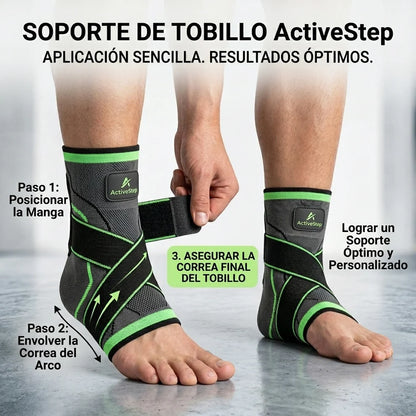 Tobillera ActiveStep - Soporte y Compresión - Elimina la Fascitis Plantar desde el Primer Uso