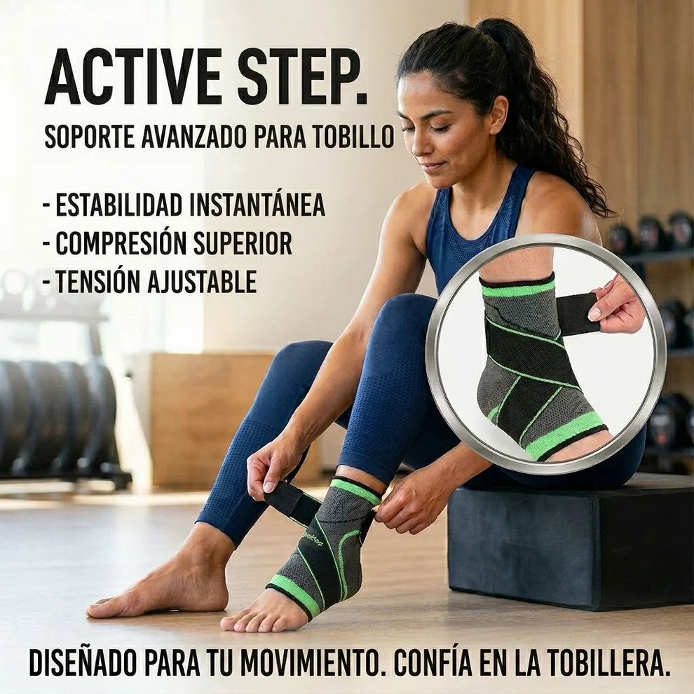 Tobillera ActiveStep - Soporte y Compresión - Elimina la Fascitis Plantar desde el Primer Uso