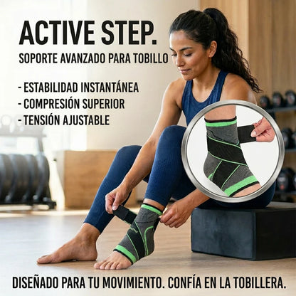Tobillera ActiveStep - Soporte y Compresión - Elimina la Fascitis Plantar desde el Primer Uso