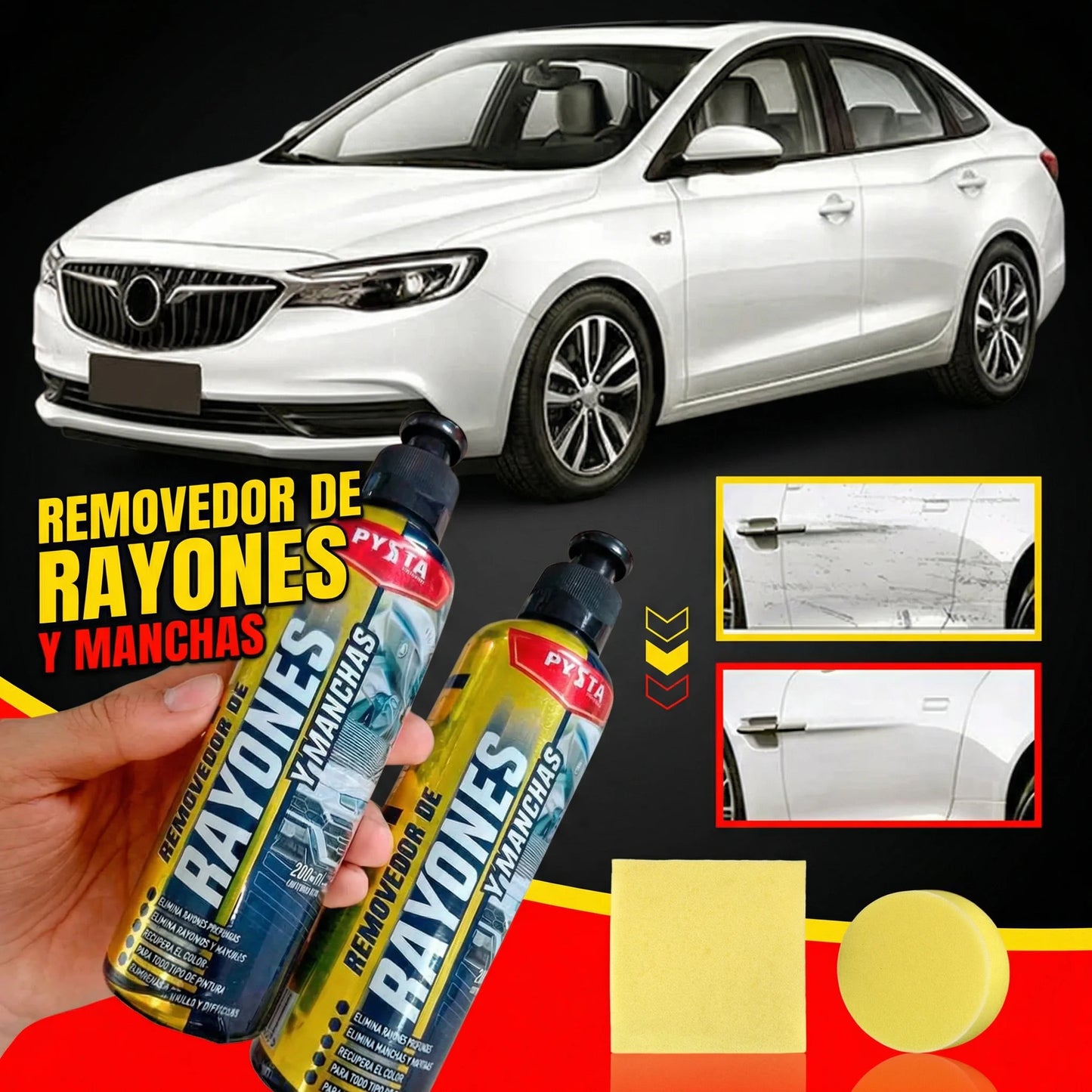 Pasta reparadora de rayones para auto