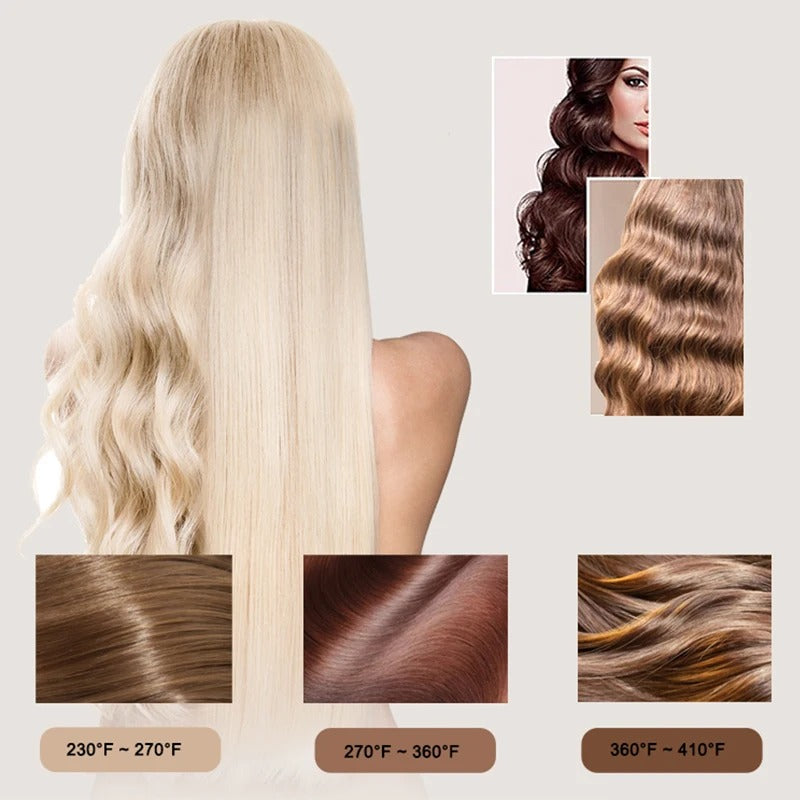 LuxeLock™ - Plancha de Cabello 2 en 1