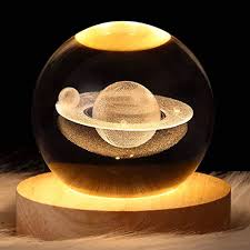 LÁMPARA BOLA DE CRISTAL 3D
