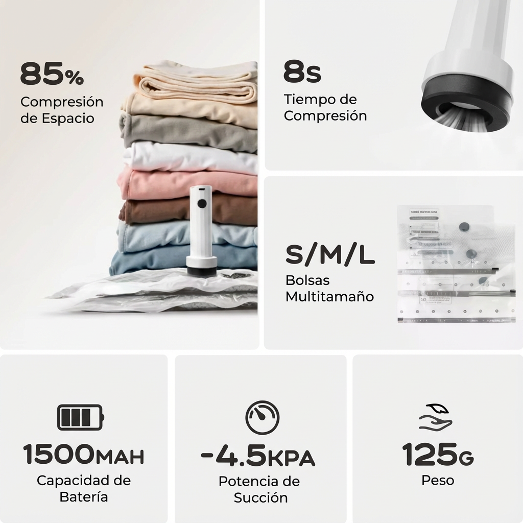 Compresor de ropa eléctrico