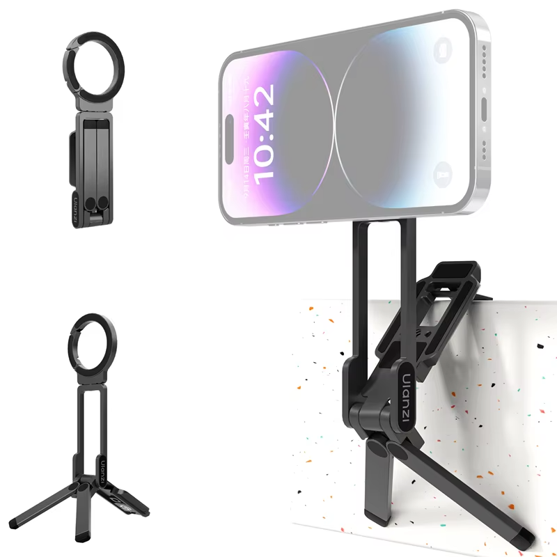 MagPod™ – Soporte Magnético con Giro Total para Teléfonos, Trípode Compacto y Ajustable