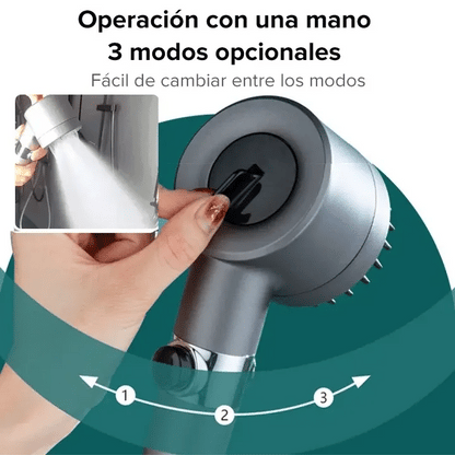 HydroPro™ - Cabezal de Ducha Masajeador 3 en 1