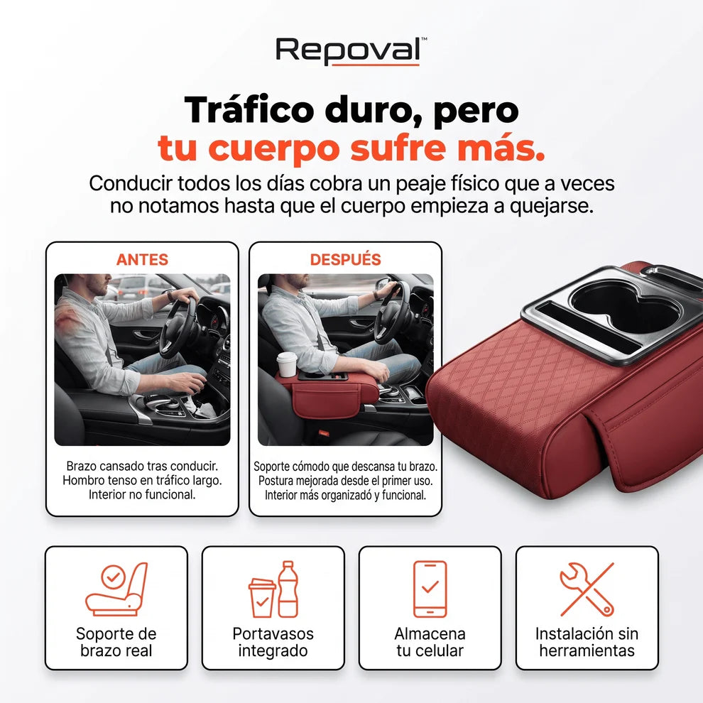 Repoval™ Apoyabrazos Universal para Auto