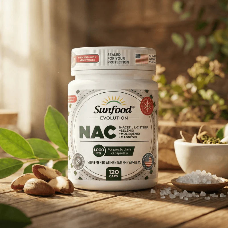 Nac Sunfood 1000mg 120 Cápsulas