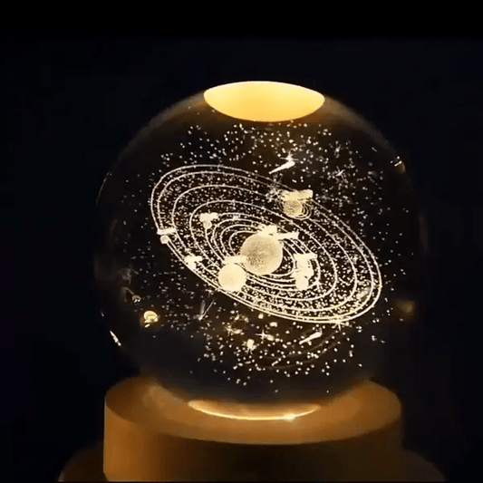 LÁMPARA BOLA DE CRISTAL 3D