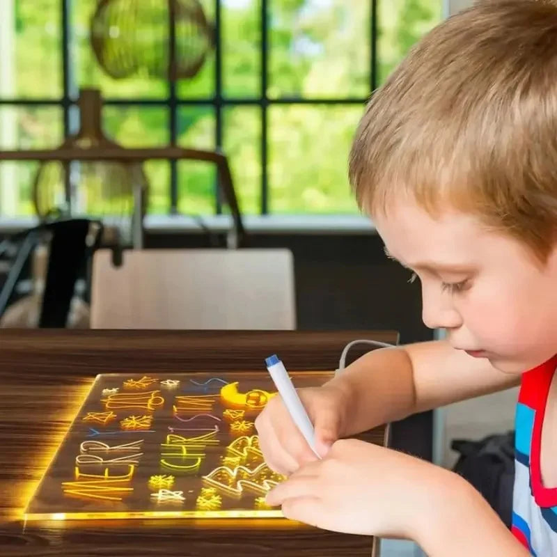 Tablero LED de Dibujo, Estimula la Creatividad y Reduce el Uso del Telefono