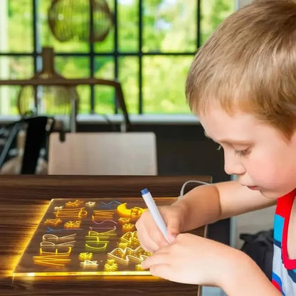 Tablero LED de Dibujo, Estimula la Creatividad y Reduce el Uso del Telefono