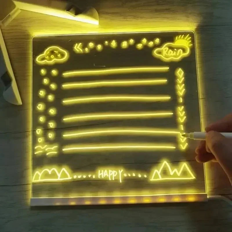 Tablero LED de Dibujo, Estimula la Creatividad y Reduce el Uso del Telefono