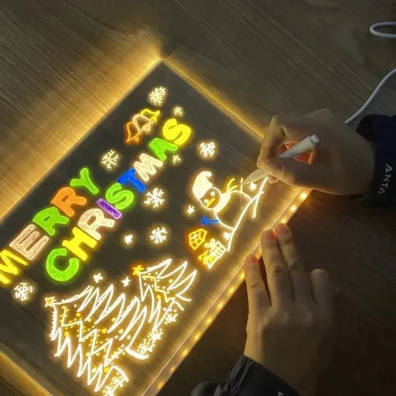 Tablero LED de Dibujo, Estimula la Creatividad y Reduce el Uso del Telefono