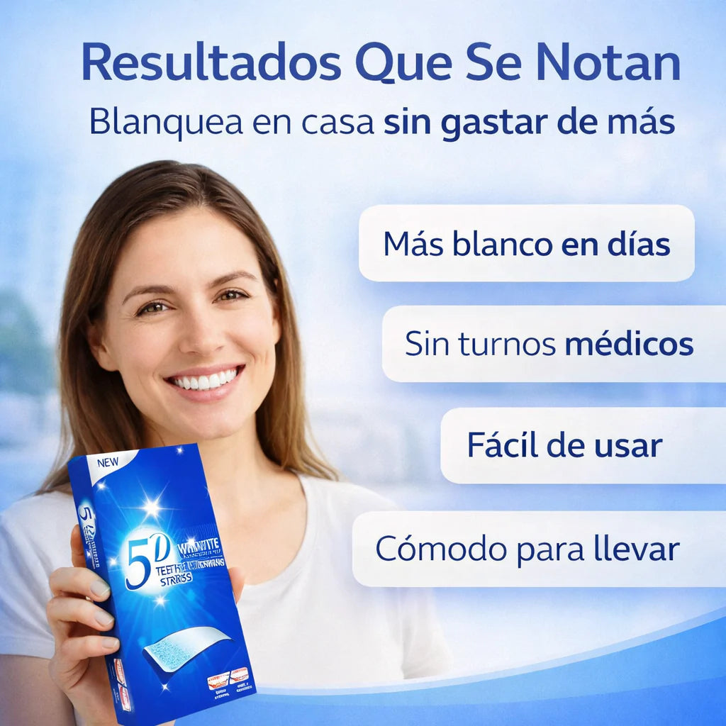 5D White Pro – Tiras Blanqueadoras