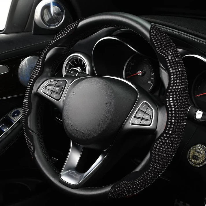 Funda para volante de coche con diamantes y brillo 💎