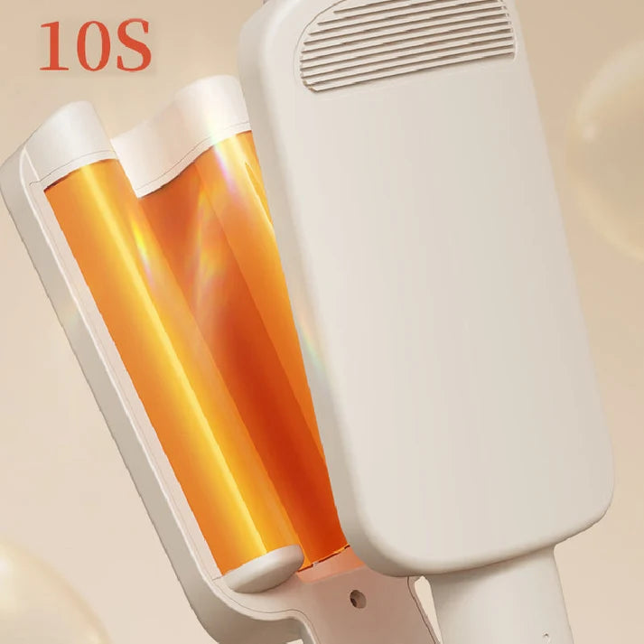 ✨Rizador iónico negativo ondulado de 32 mm - 4 ajustes de temperatura - Peinados de calidad profesional en casa💇‍♀️