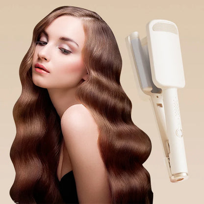 ✨Rizador iónico negativo ondulado de 32 mm - 4 ajustes de temperatura - Peinados de calidad profesional en casa💇‍♀️