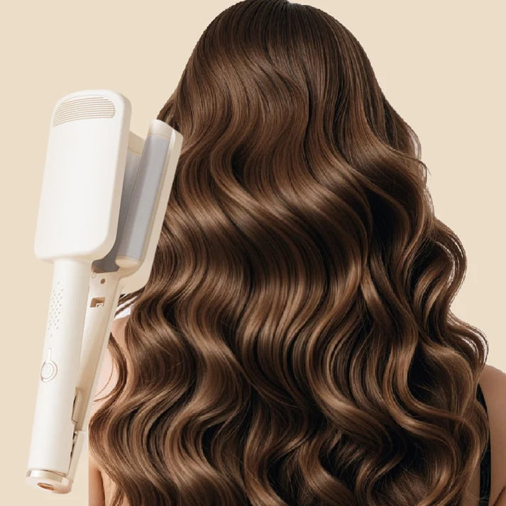 ✨Rizador iónico negativo ondulado de 32 mm - 4 ajustes de temperatura - Peinados de calidad profesional en casa💇‍♀️