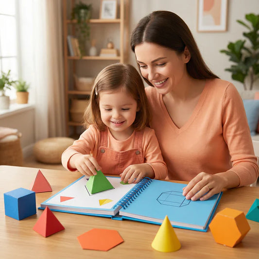 Libro brillante de aprendizaje de geometría para niños